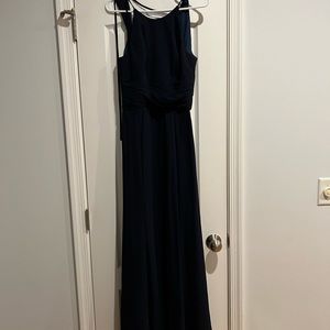 W Too Bridesmaid dress.  In Navy blue color. Size 4.